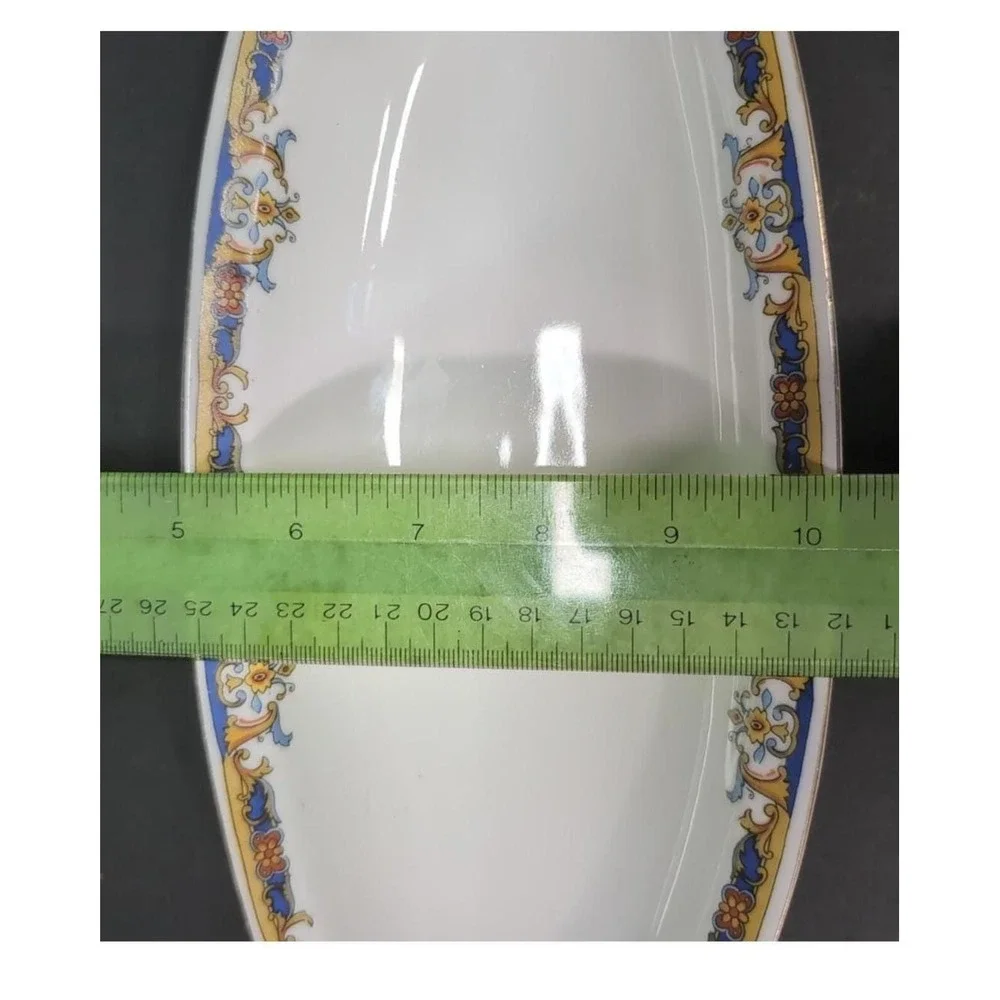 Epiag Elyrian Oval Celery Dish, Czechoslovakian Serving Platter, Vintage Plate‎